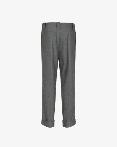 Pantalone tessuto spinato lurex