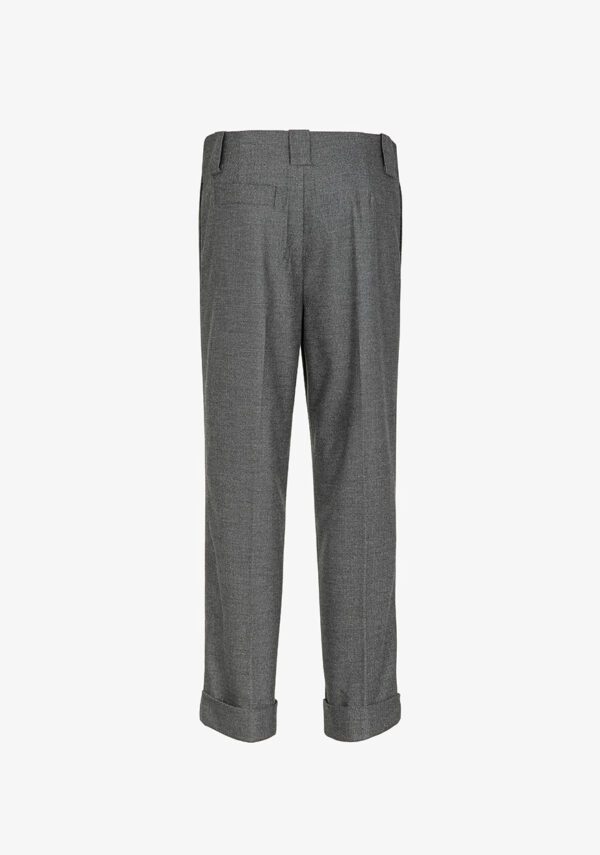Pantalone tessuto spinato lurex