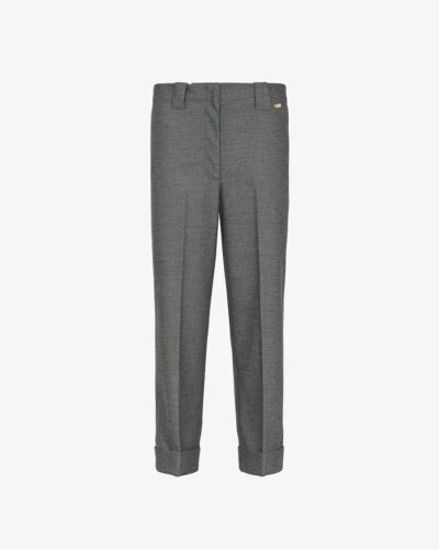 Pantalone tessuto spinato lurex