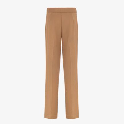 Pantalone flaire tessuto flanella