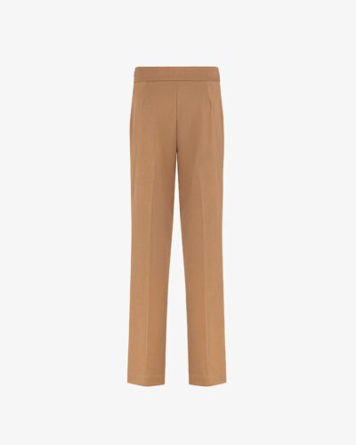 Pantalone flaire tessuto flanella