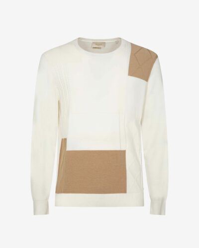 Girocollo patchwork viscosa