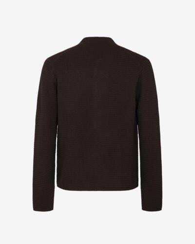 Cardigan collo bomber