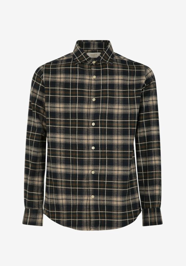 Camicia flanella a quadri con taschini
