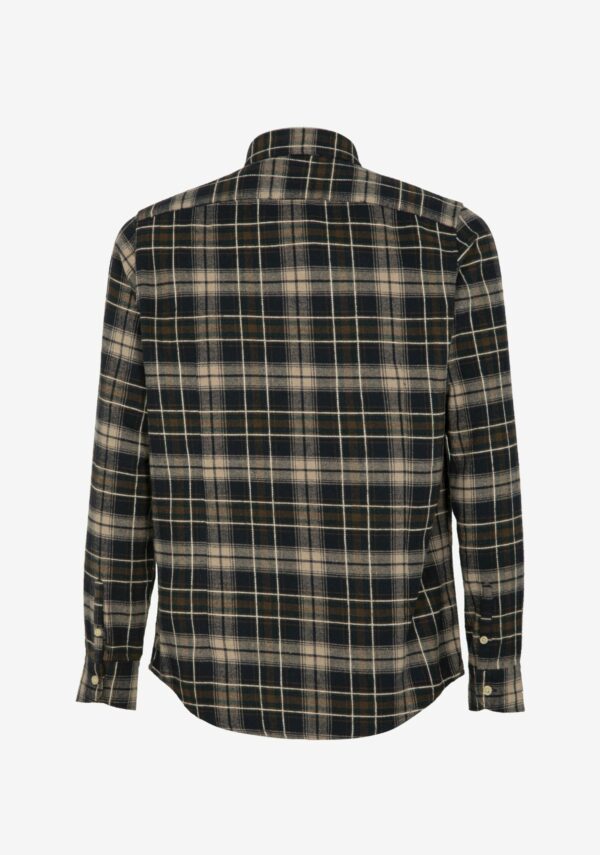 Camicia flanella a quadri con taschini