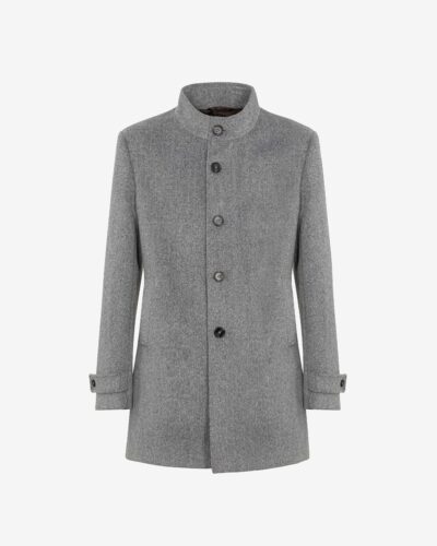 Cappotto collo lupetto panno