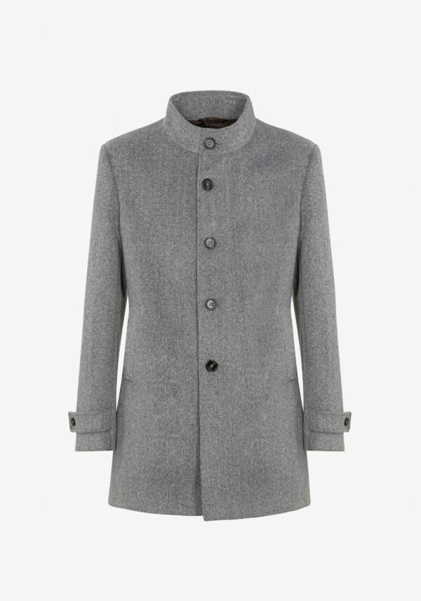 Cappotto collo lupetto panno