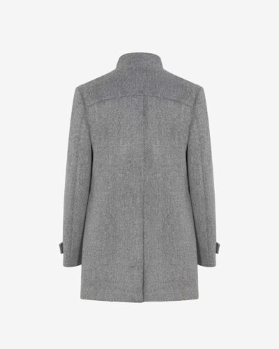 Cappotto collo lupetto panno