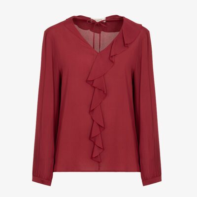 Blusa in georgette di viscosa