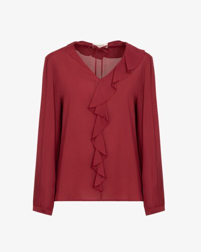 Blusa in georgette di viscosa