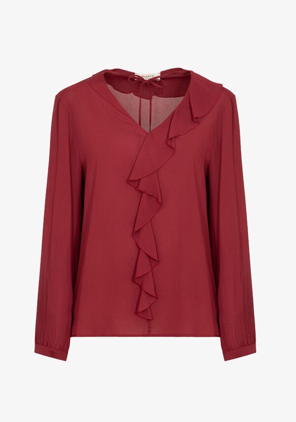 Blusa in georgette di viscosa