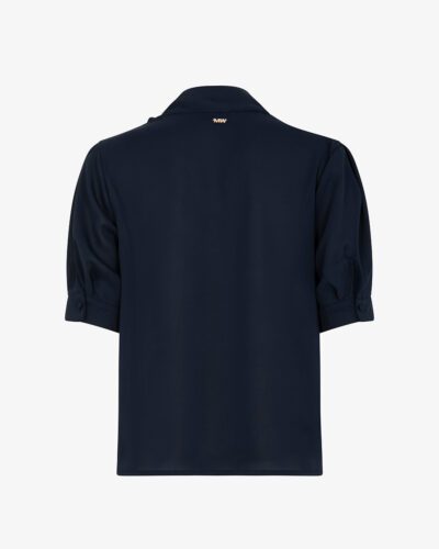 Blusa in mano seta con fiocco