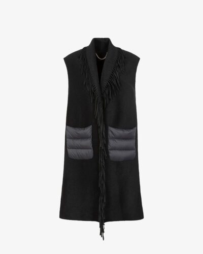 Gilet con tasconi e frange