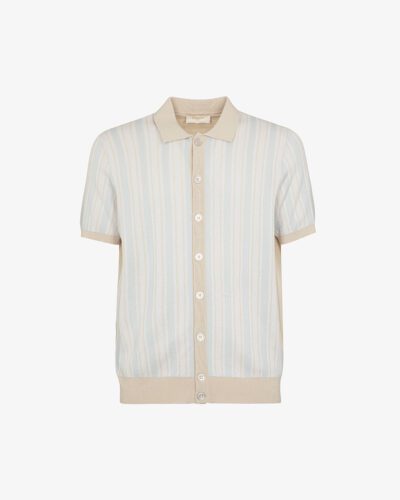 Camicia rigata strutturata