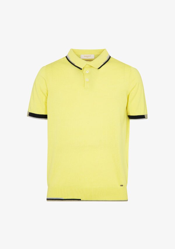 Polo bordi intarsi