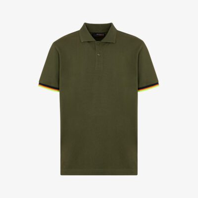 Polo piquet stretch dettagli multicolor