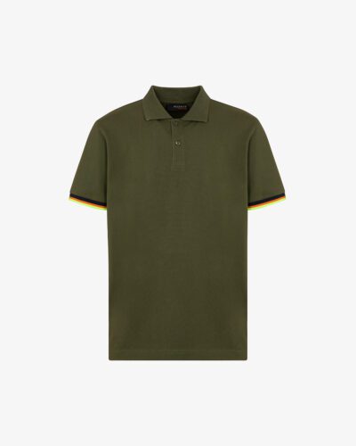 Polo piquet stretch dettagli multicolor