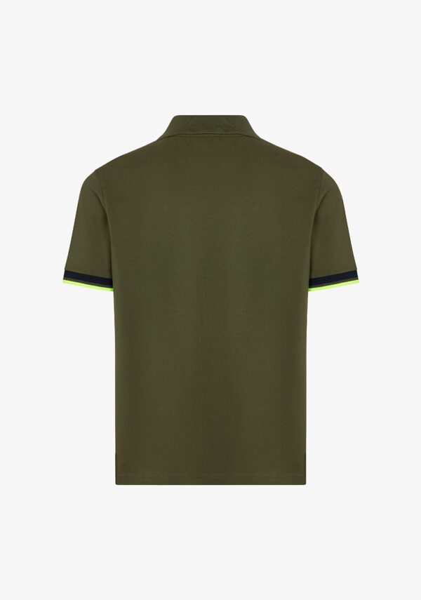 Polo piquet stretch dettagli multicolor