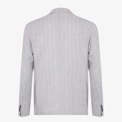 Blazer doppio petto lino gessato