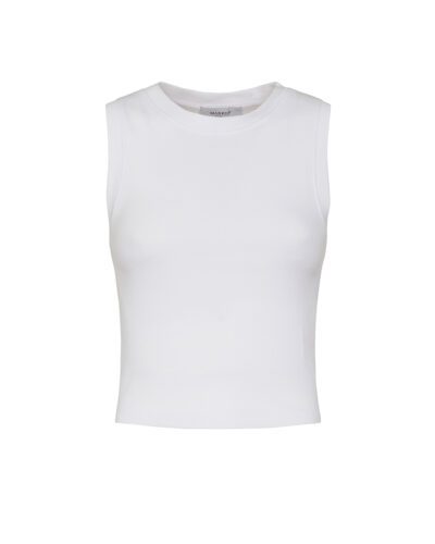 Canotta a coste in cotone