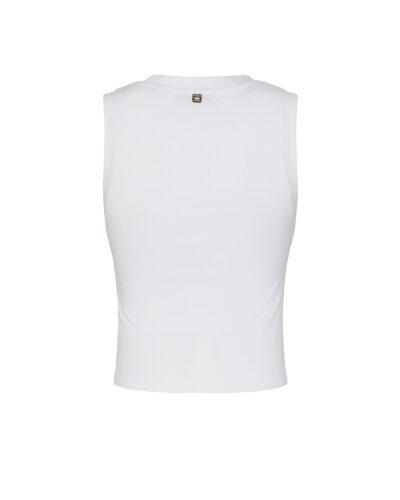 Canotta a coste in cotone