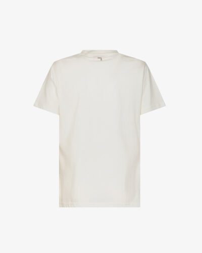 T-shirt con stampa e strass