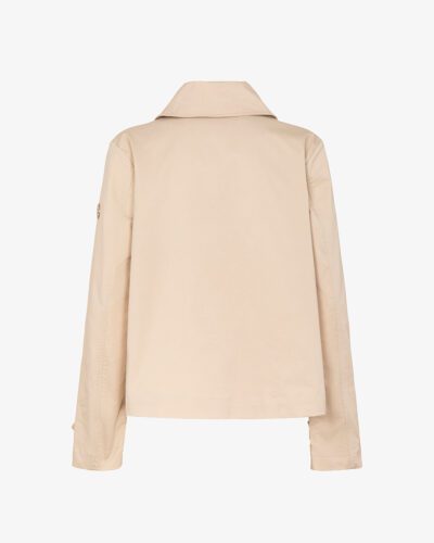 Trench corto in cotone doppiopetto