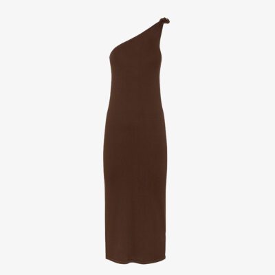 Vestito midi con nodo