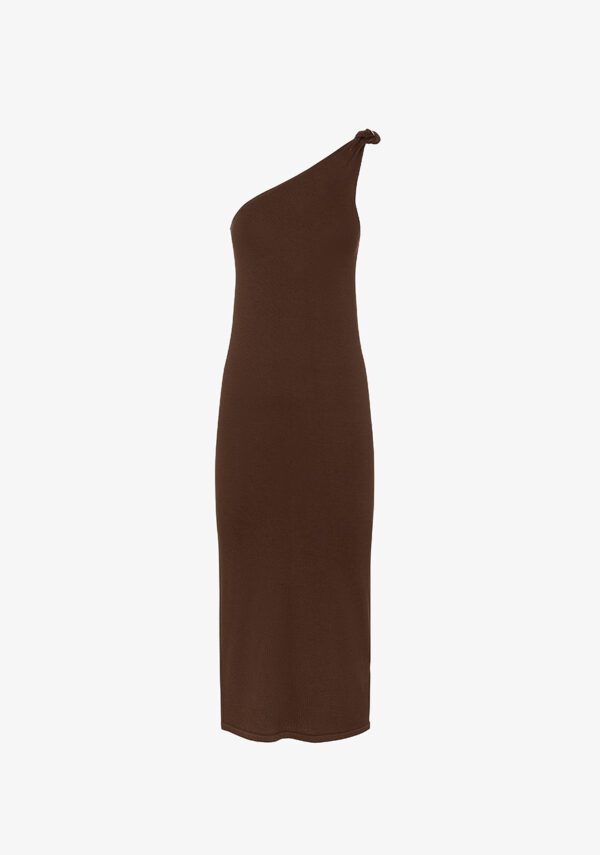 Vestito midi con nodo