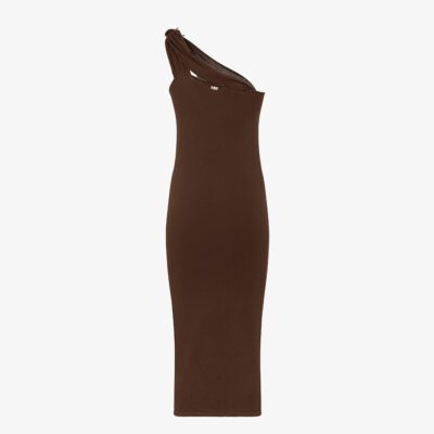 Vestito midi con nodo