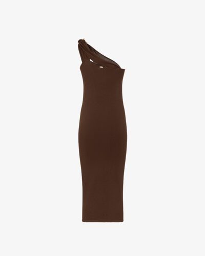 Vestito midi con nodo