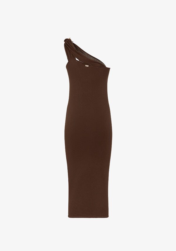 Vestito midi con nodo