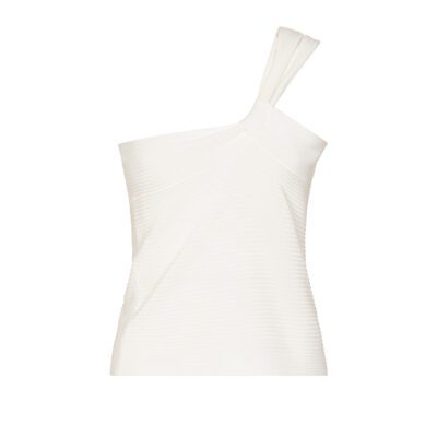 Top in maglia asimmetrico