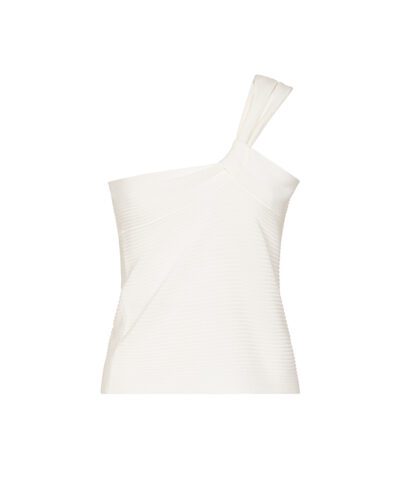 Top in maglia asimmetrico