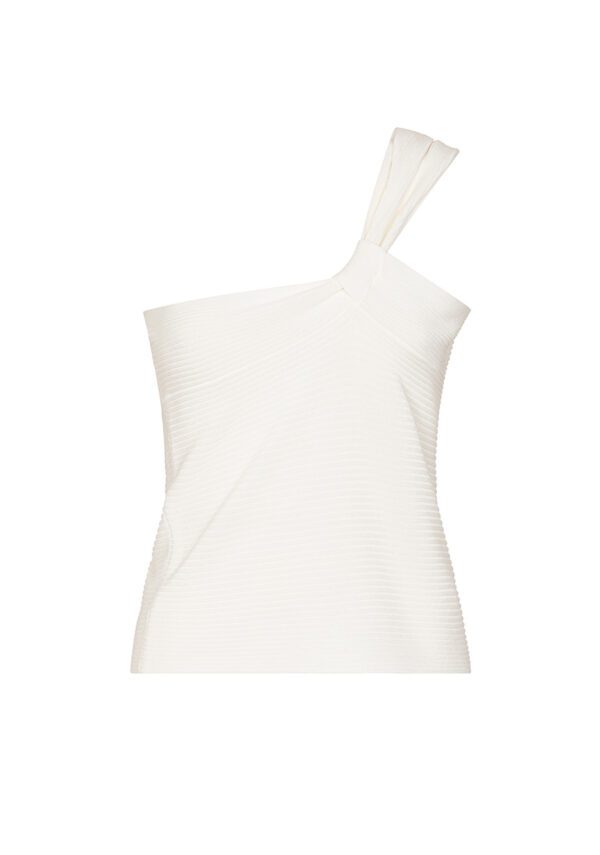Top in maglia asimmetrico