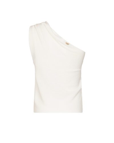 Top in maglia asimmetrico