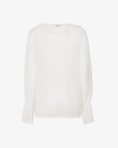 Blusa in mussola con rouches