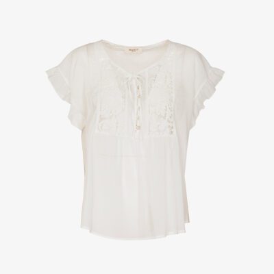 Blusa in mussola di cotone