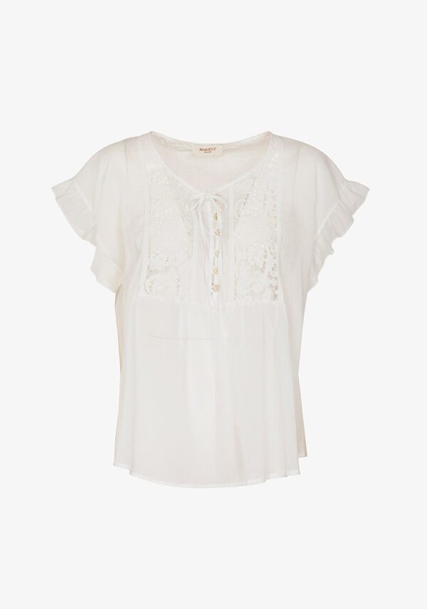 Blusa in mussola di cotone