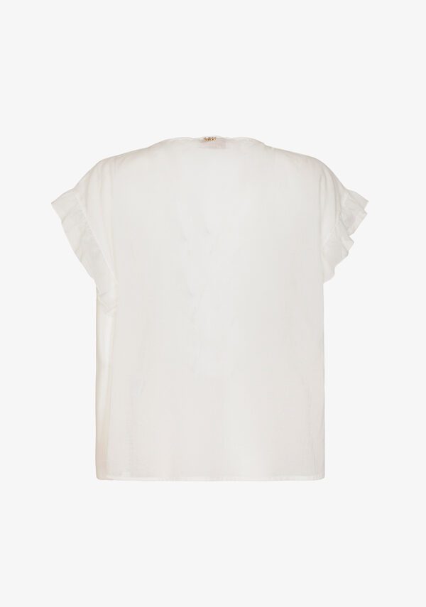 Blusa in mussola di cotone