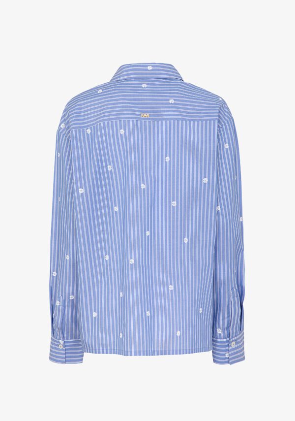 Camicia in popeline rigato