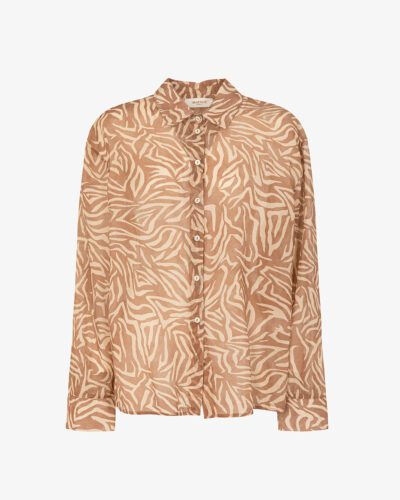 Camicia in mussola stampa zebra