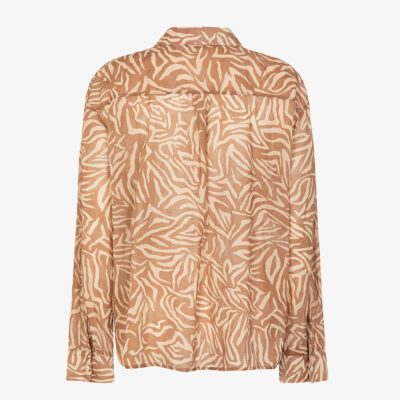 Camicia in mussola stampa zebra