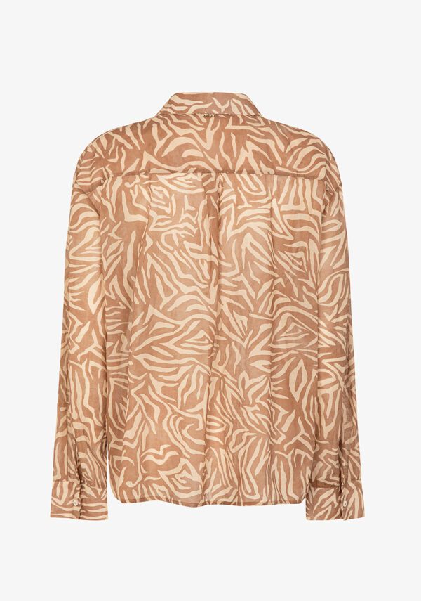Camicia in mussola stampa zebra