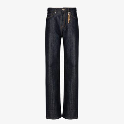 Jeans wide leg scuro