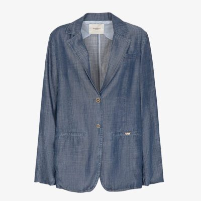 Blazer effetto denim