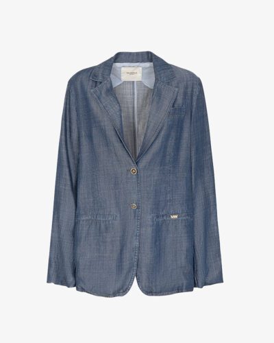 Blazer effetto denim