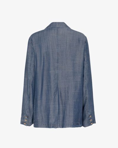 Blazer effetto denim