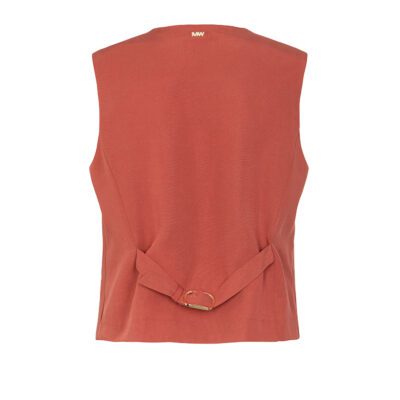 Gilet in misto lino