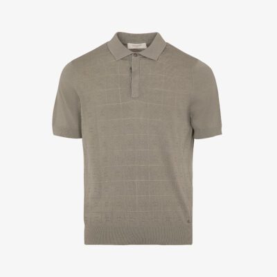 Polo check in crochet